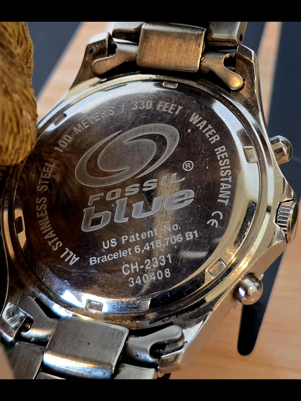 Fossil Blue Silver Stainless Steel Chronograph Speedway Watch Ch2331 - Picture 3 of 4